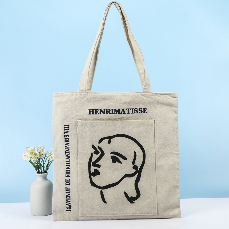 创意帆布袋可印logo宣传棉布袋服装手提手拎购物袋批发