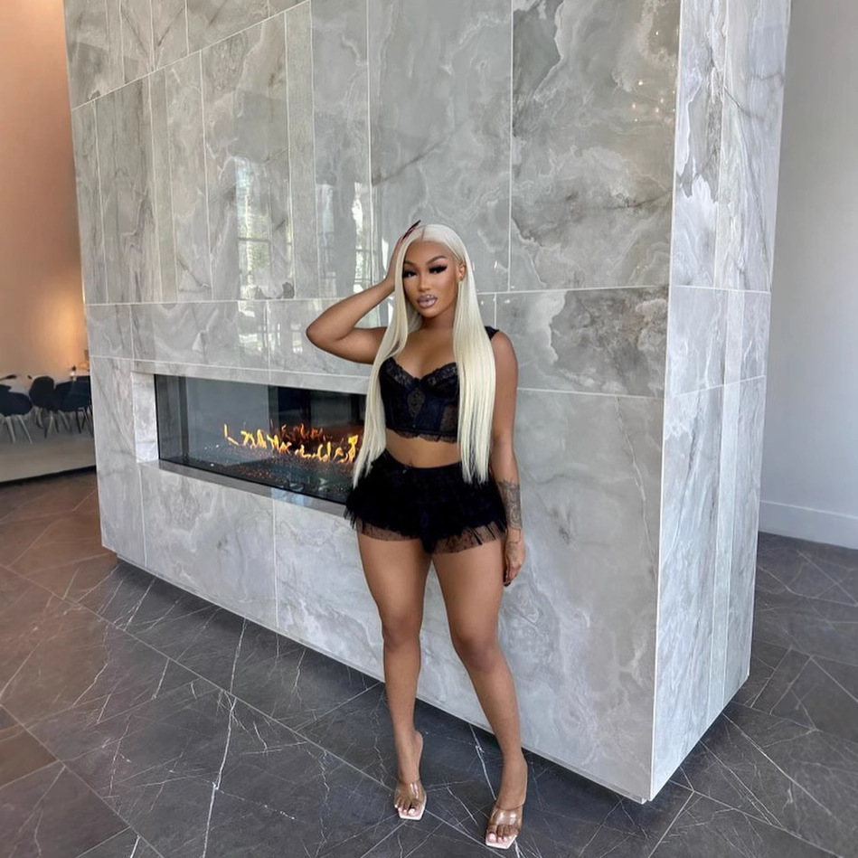 FF1422 夏季新款女装性感 蕾丝镂空两件套大码女装