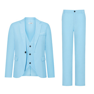 Men's Suits Plus Size Men's Suits Summer New Casual Slim Tops Business Formal Wedding Dress Two-Piece Set