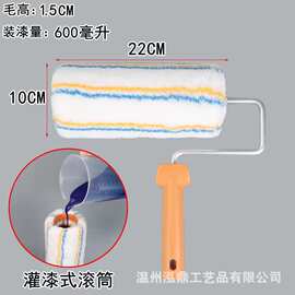 滚筒刷刷墙神器乳胶漆滚筒渗透型滚筒油漆刷滚刷油漆涂刷托盘套装