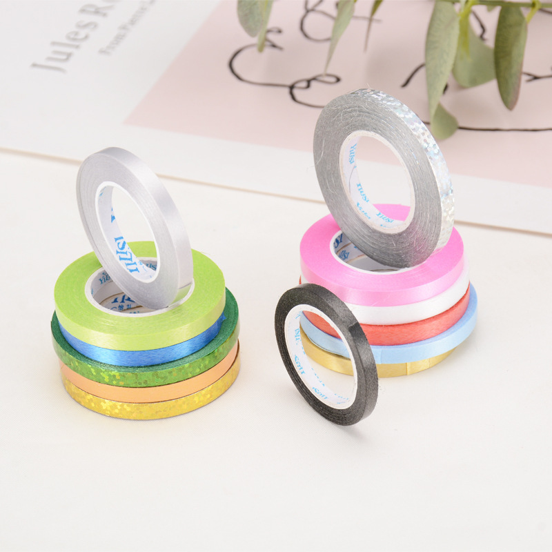 Gran por mayor 10 metros de globo cinta cinta cinta cinta de colores cumpleaños tira bandera de cuerda globo boda decoración accesorios