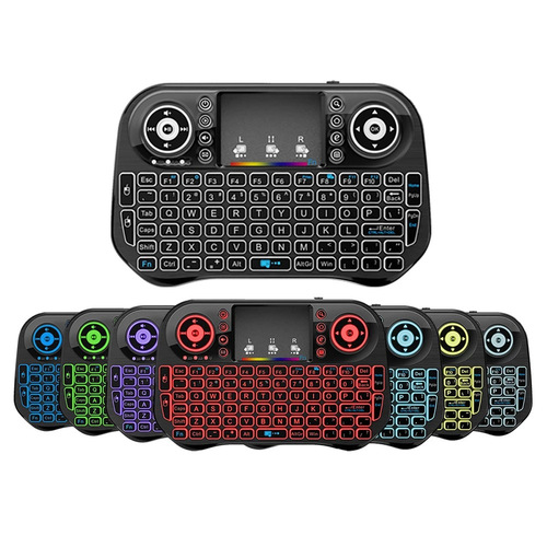 Foreign trade i10 keyboard 2.4Gmini keyboard small flying squirrel wireless bluetooth backlight mini keyboard I10