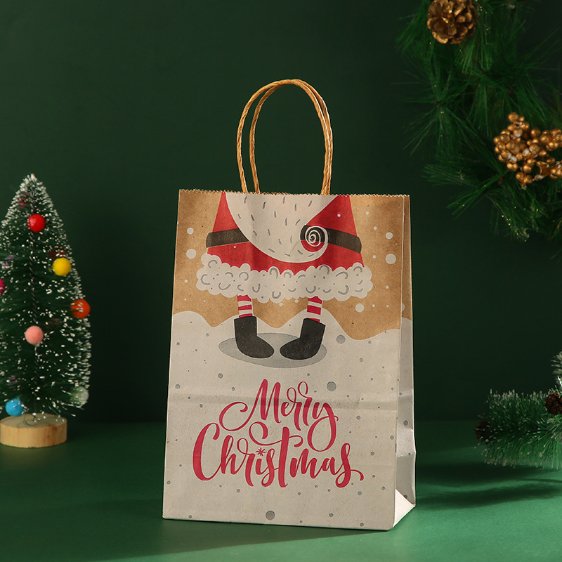 30g Weight Gift Wrapping Supplies Event & Party Supplies food packaging bag Storage & Cleaning Daily Occasion Kraft Paper Material Christmas Festival Santa Claus, Letter Pattern Simple Style Style Christmas Simple Style Santa Claus Letter Kraft Paper Daily Gift Wrapping Supplies 4
