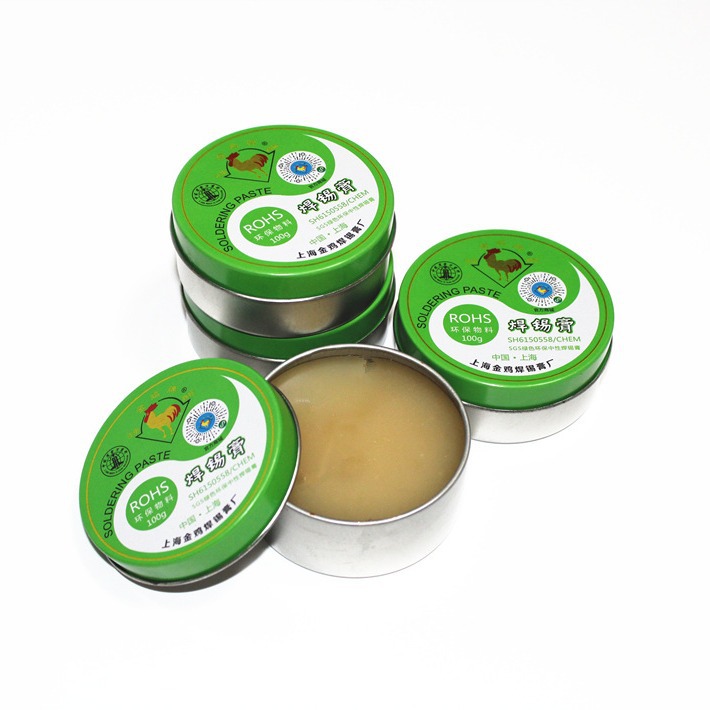 11-year-old original factory Shanghai Jinchong brand solder paste environmentally friendly flux neutral deep green box rosin