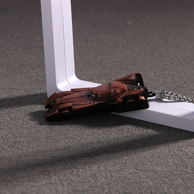 Edelstahl Herren Halskette Legierung Anhänger Hip Hop personalisierte trendige lange Pullover Kette_voghion.com