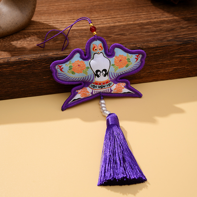 レトロ刺繍ポータブル紙凧サシェサシェペンダント車のペンダントアクセサリーポータブルサシェギフト完成品|undefined