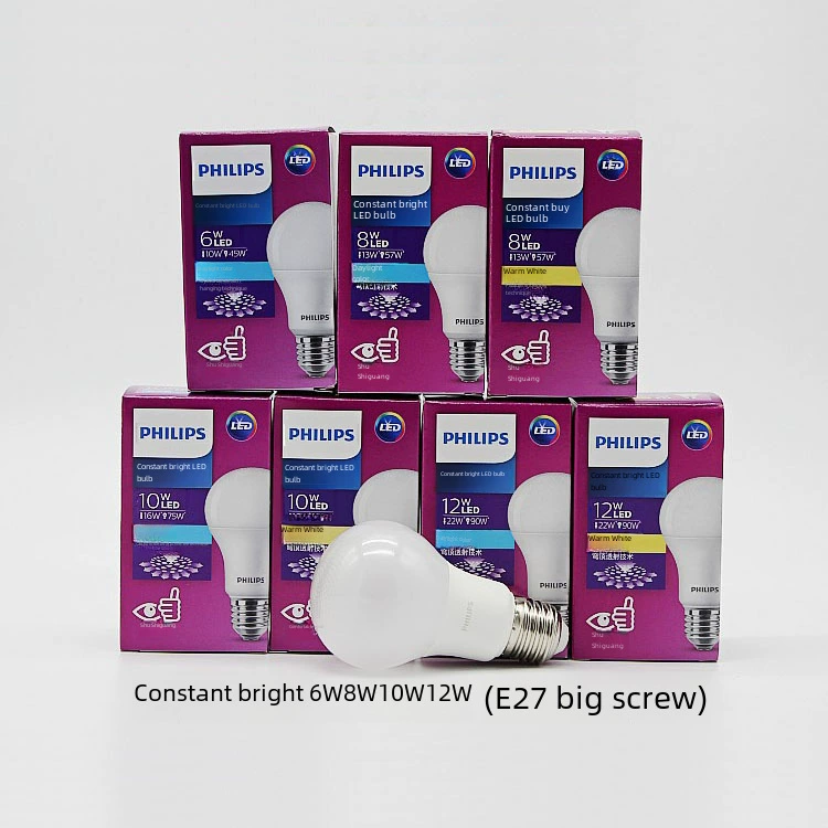 Philips LED Лампа, Энергосберегающая, Супер Яркая, E27 Винтовой Гнездо, 3W-50W, Тёплый & Холодный Белый