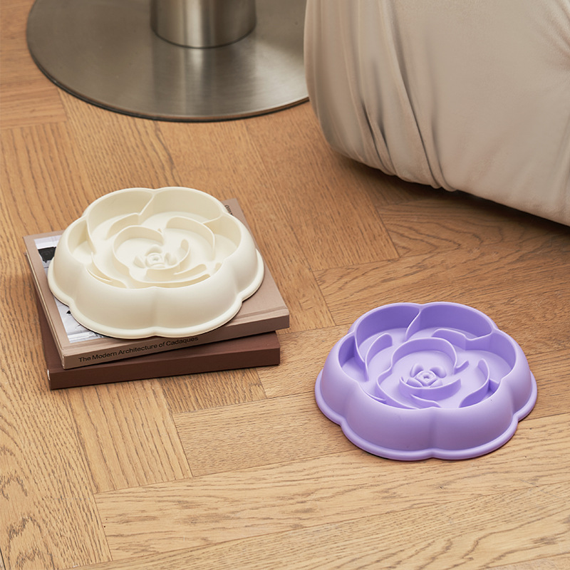 Tazón de comida lenta para perros Tazón de comida lenta para mascotas antideslizante contra derrumbe Tazón de comida para perros Tazón de comida para gatos Nuevo Tazón de comida lenta para mascotas