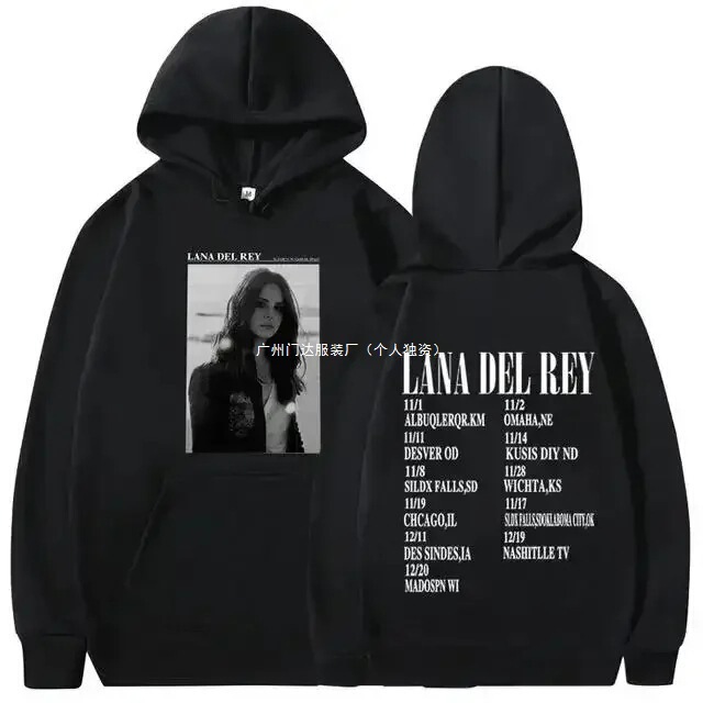 Lana Del Rey Knitted Sweatshirt Women's Music Album Printed Sweatshirt Pullover Autumn and Winter Long-Sleeved Wool Protection