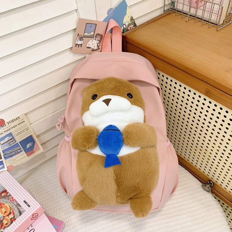 Caricaturas lindas mochila para niños y niñas mochila para muñecas de jardín de infantes 2024 nueva mochila para niños de gran capacidad