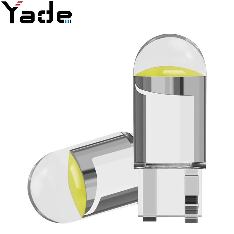 Индикатор ширины автомобиля T10 кристально прозрачный Интегрированный Светодиодный автомобильный светильник COB подсветка W5W лампа для чтения номерного знака