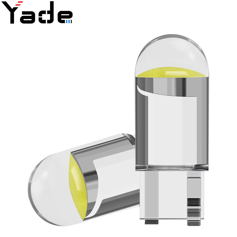 Car width indicator light T10 crystal transparent integrated LED car light COB highlight W5W license plate light reading light Car width indicator light T10 crystal transparent integrated LED car light COB highlight W5W license plate light reading light