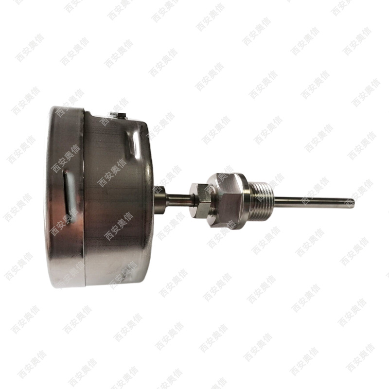 A5500耐震双金属温度计 代理 表盘式温度计 轴向安装X20