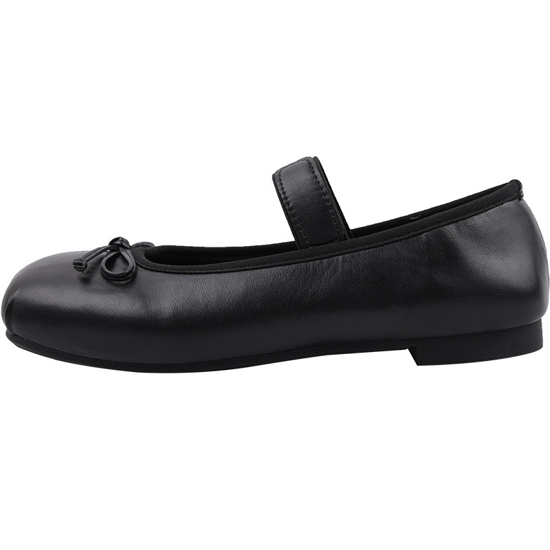 Low Heel Shallow Mouth Style Women's 2025 Spring Autumn New Soft Sole Loafers White French Mary Jane Shoes_vogvips.com