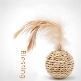 Игрушка, соломенный колокольчик, комплект, кот, издает звуки, домашний питомец, оптовые продажи