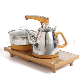 全自动底部上水电热烧水壶家用泡茶桌电磁煮茶专用茶台一体炉具器