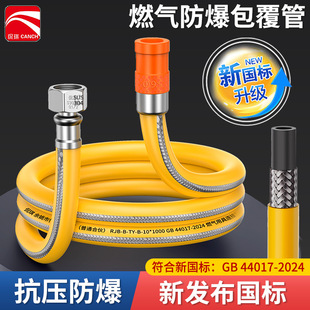 Gas pipe hose explosion-proof medium and high pressure metal gas pipe natural gas liquefied gas gas stove gas tank connecting pipe