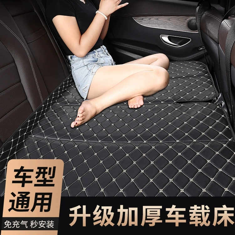 Foldable handheld children's inflatable mattress for traveling
