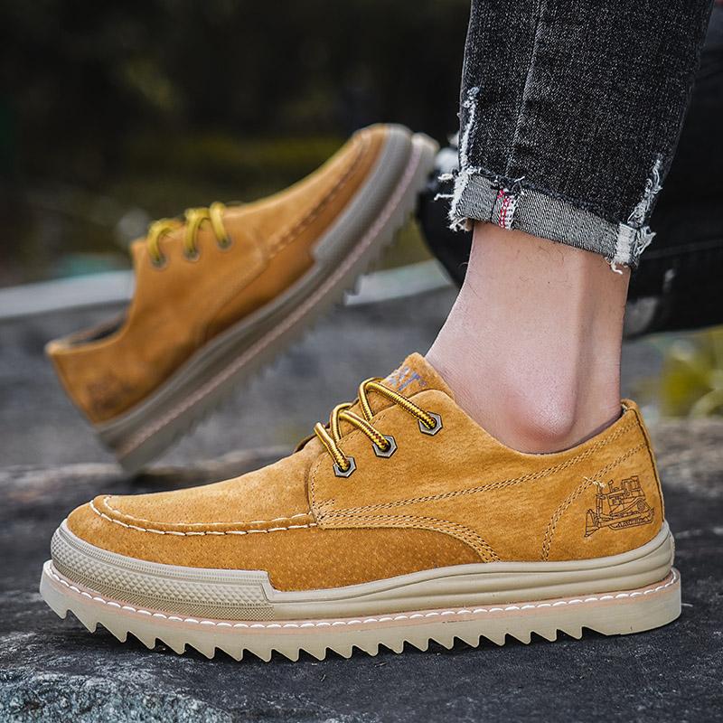 새로운 남성과 여성의 카터 작업복, 패셔너블하고 캐주얼한 플랫 남성용 신발, 1층 돼지 가죽, 인기 트렌디 신발, 여행용 신발