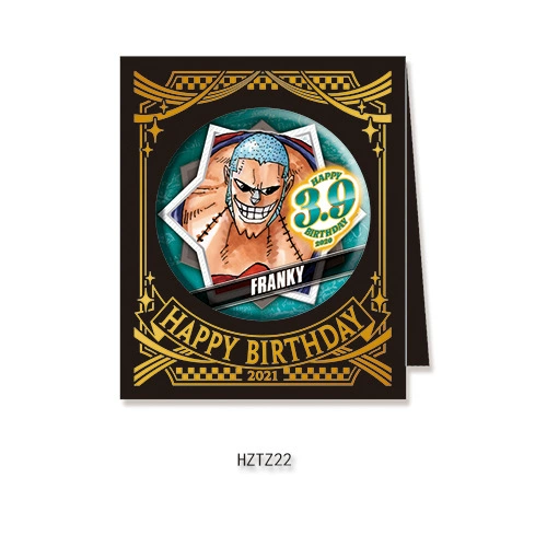 Бейдж дня рождения Comic Factory ONE PIECE Лuffy Zoro Chopper Sanji Nami стойка для бейджей на день рождения