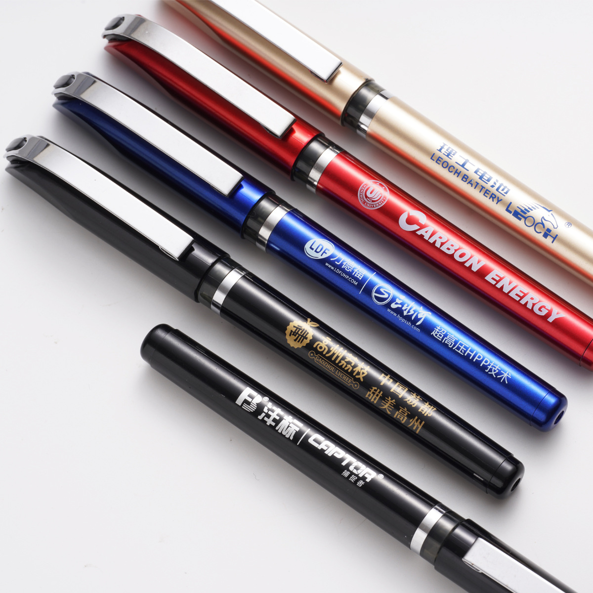 Пластиковая ручка-роллер, подарочная ручка, с печатью вашего логотипа, делается под заказ