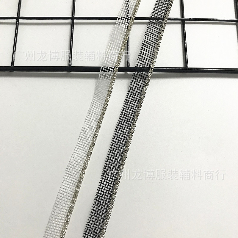 源头厂家小香风镂空网格子母带钉钻织带衣领衣边口袋袖口装饰辅料