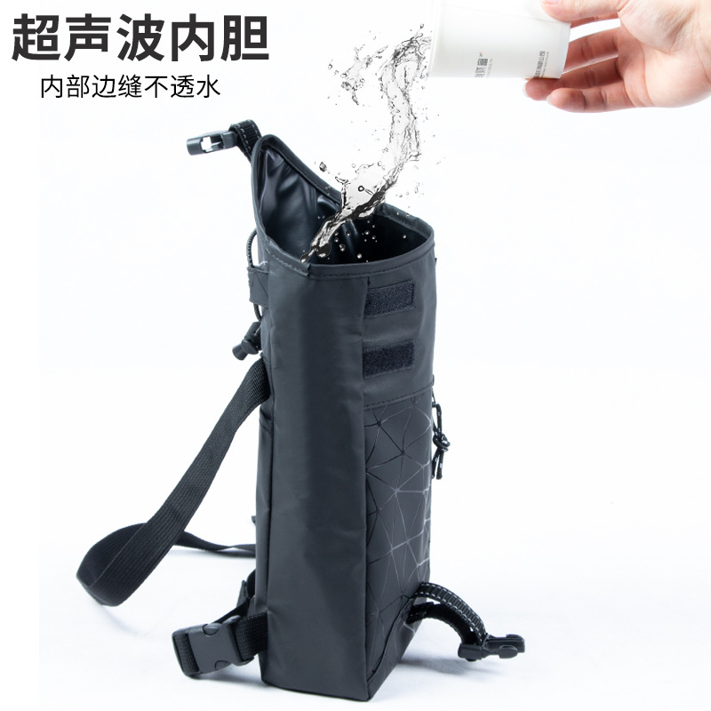 Bolso de pierna de ciclismo al aire libre ins deportes todo-fósforo película de cuero bolso de mensajero de un solo hombro motocicleta impermeable bolso de pesca reflectante