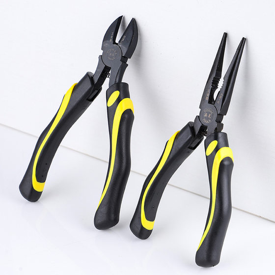 Cross-border multifunctional 8-inch wire stripper vice industrial-grade labor-saving pliers wire breaker electrician flat pliers wholesale