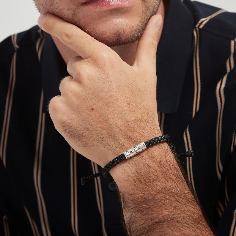 Amazon's New Adjustable Retro Woven Bracelet for Men, Personalized Leather Wristband, Couple's Father's Day Christmas Gift Amazon's New Adjustable Retro Woven Bracelet for Men, Personalized Leather Wristband, Couple's Father's Day Christmas Gift
