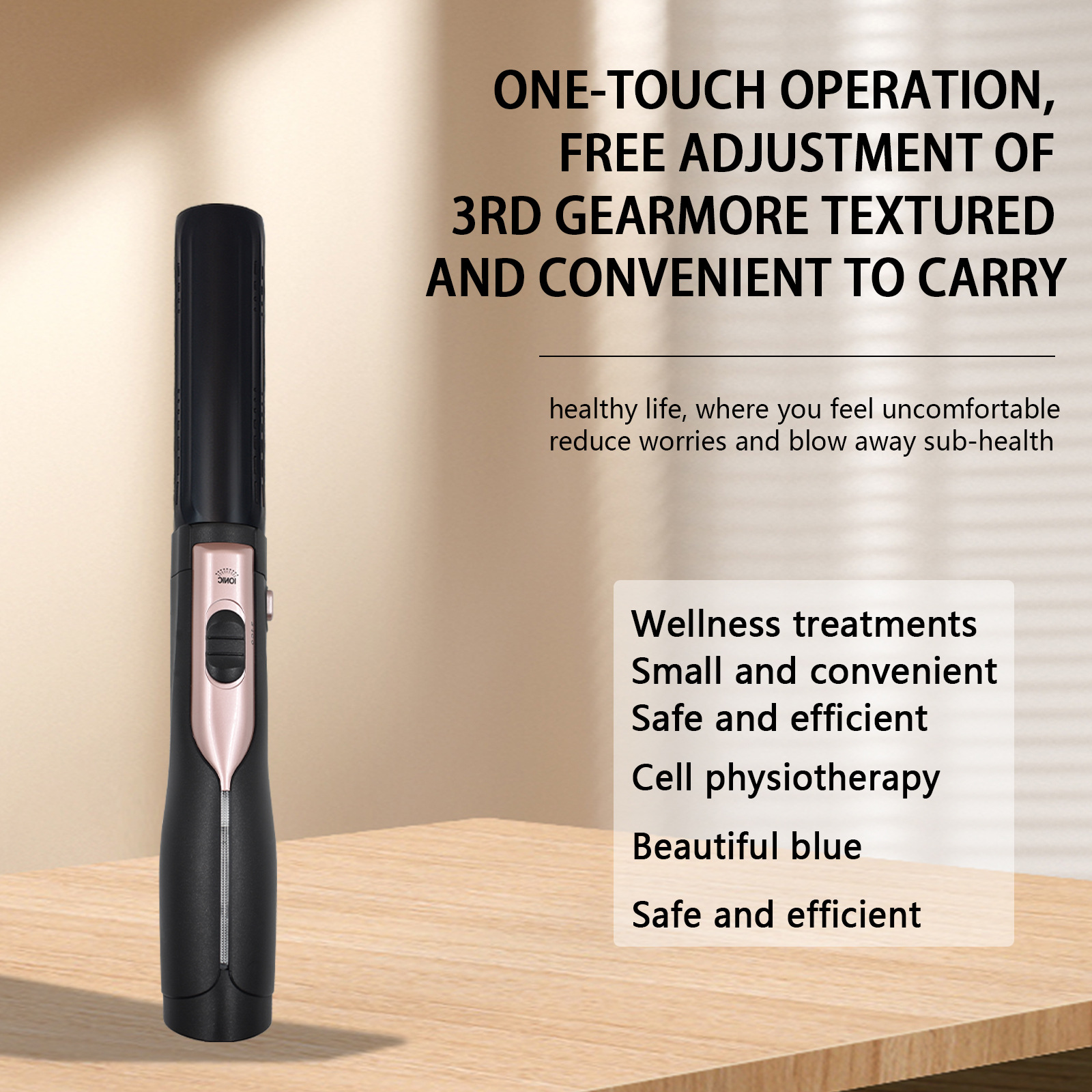 Pequeño Dios que sopla THz instrumento de fisioterapia pulso de onda de luz masaje pulsador de mano meridiano prensa deshangmo Dispositivo de luz