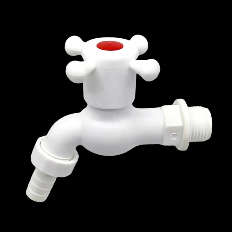 Quick-Open Spout Pp Plastic Ball Valve Faucet for Foreign Trade Use in South America with Cross Handle 1/2 Inch 3/4 Inch Spout Plastic Faucet Quick-Open Spout Pp Plastic Ball Valve Faucet for Foreign Trade Use in South America with Cross Handle 1/2 Inch 3/4 Inch Spout Plastic Faucet