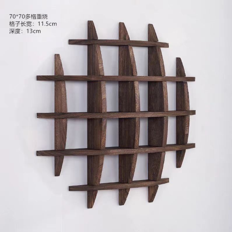 Bogu ラック無垢材モダンシンプル Duobaoge 中国壁掛け壁掛けティーラック収納ラックティーセット Yunzhimin|undefined