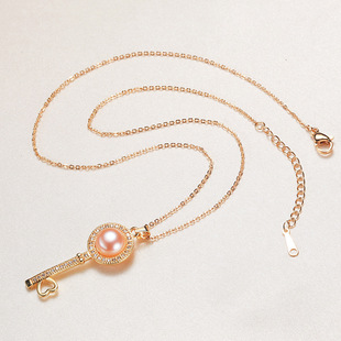 Jewelry wholesale copper gold-plated pearl necklace pendant Net Red jewelry stall supply fresh water pearl jewelry women
