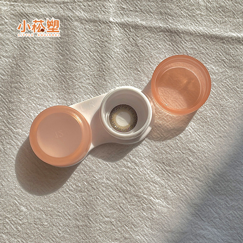 Contact Lens Case Portable, Small, Simple, Cute, Girly Personality Companion Double DIY Contact Lens Box Wholesale