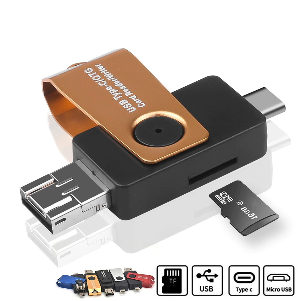 HCZ05 подходит для Apple/Android/ПК универсальный кардридер SD/TF USB3.0/Type-C/Micro