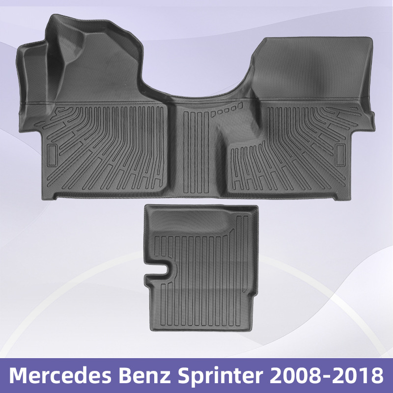 Aplicable a Mercedes Benz Sprinter 2008 - 2018 TPE Foot Pad 3D para todo el tiempo