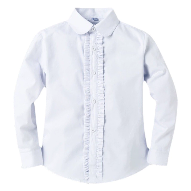 Бао Пан Цай 2019 новый стиль кружевная белая рубашка школьная форма из чистого хлопка школьная форма для учащихся начальной и средней школы рубашка для девочек