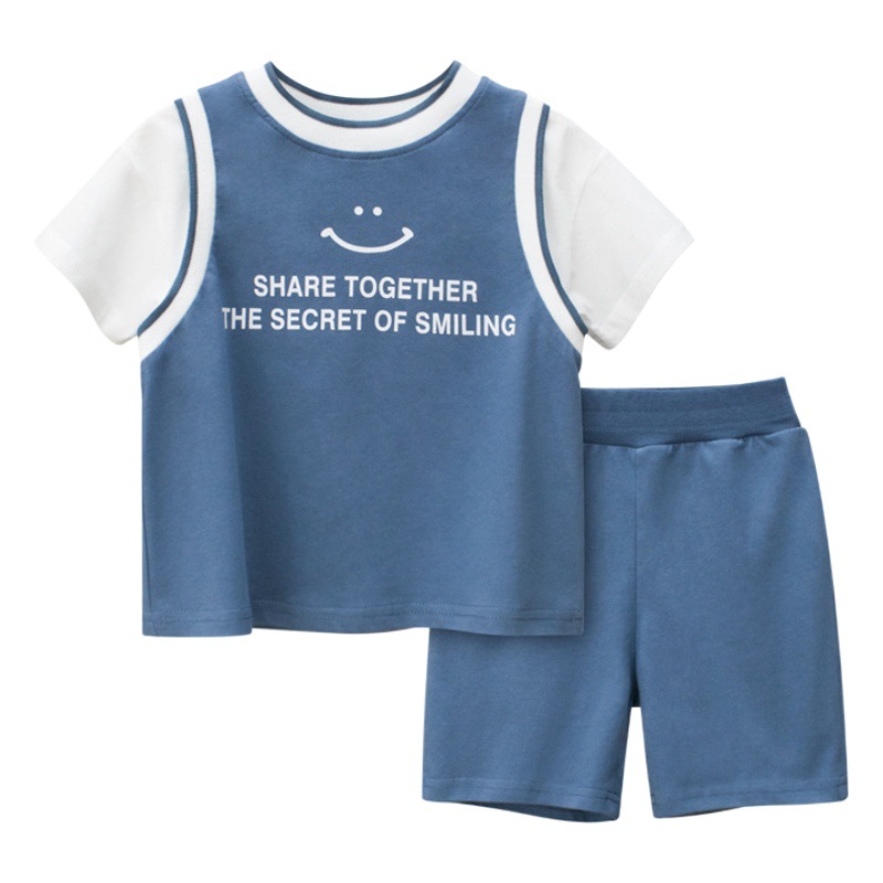 27 niños estilo coreano ropa para niños novedad de verano producto 2025 traje para niños al por mayor conjunto de dos piezas para bebés dropshipping