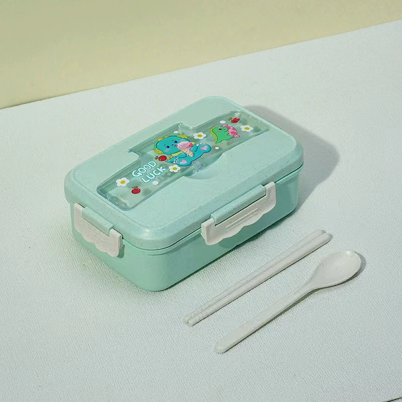 Ланчбокс для студентов Bento, 3 отделения, микроволновый ПП с прибором (ложка/вилка/палочки)