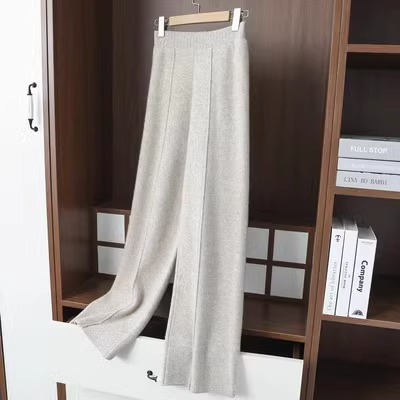 Knitted demi-season trousers