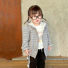 儿童秋装外套男童双层连帽外出防风夹克韩版长袖开衫女童百搭外套