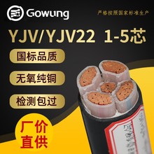 国标yjv电缆1 2 3 4 5芯10 16 25 35 50 95平方yjv22铜芯铠装电缆