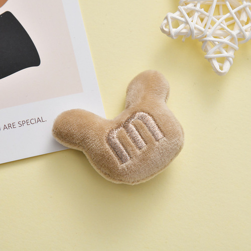 Cartoon mouse head plush brooch animal doll pin bag jewelry pendant fabric brooch DIY accessories