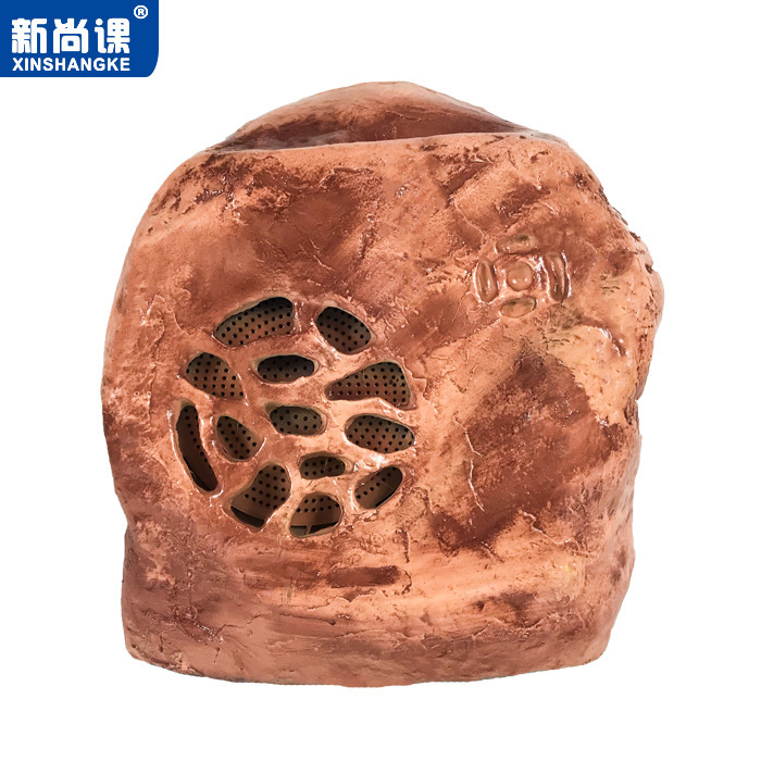 Parque de sonido de césped jardín altavoces de césped al aire libre corno de dibujos animados de piedra impermeable 4G caja de radio inalámbrica