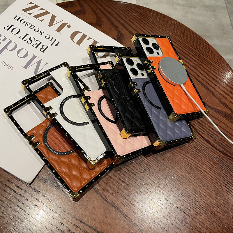 Square Magnetic Phone Case For Iphone 15 And Samsung S24 Ultra_voghion.com