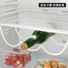 架收纳家居厨房用品挂架创意架日用铁艺冰箱收纳啤酒置物架白色盛