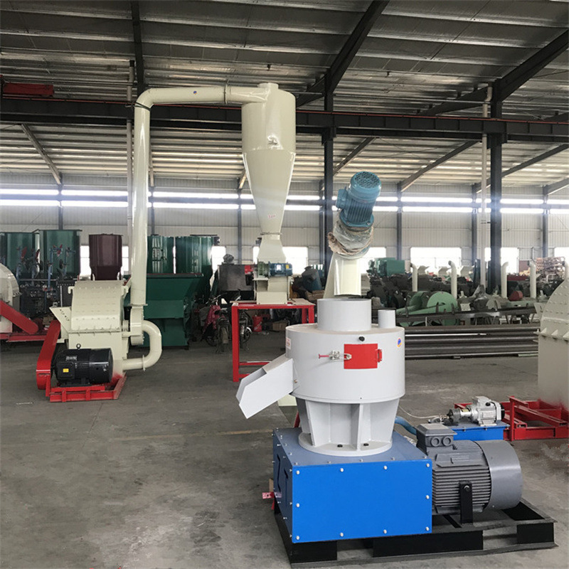 热销生物质秸秆饲料制粒机济南市全自动450型木屑生物质颗粒机