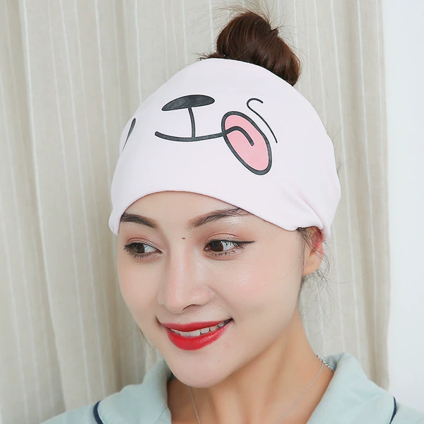 Smiling Bear Light Pink Headband (Four Seasons)