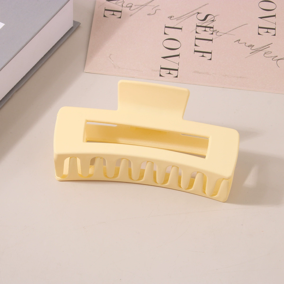 (Cross-border trading), rectangular matte crab pin, big shark, hairgrip, Amazon, simple and elegant design