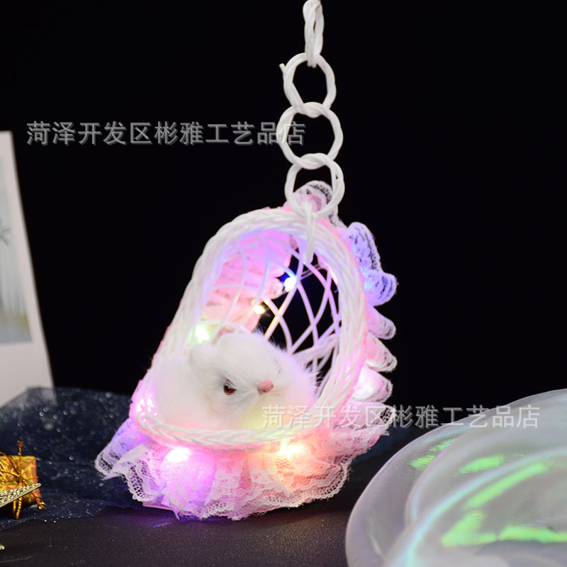 Cestas luminosas con lámparas y llamadas gatitos, simulación de gatos, juguetes luminosos para niños, estandos, puntos de venta.